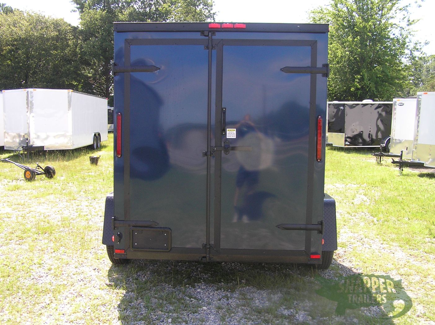 South Georgia Cargo 6x8 SA Trailer - Blue, Double Barn Doors, Side Door, Blackout Package, Extra Height, Stabilizer Jacks - Image 7