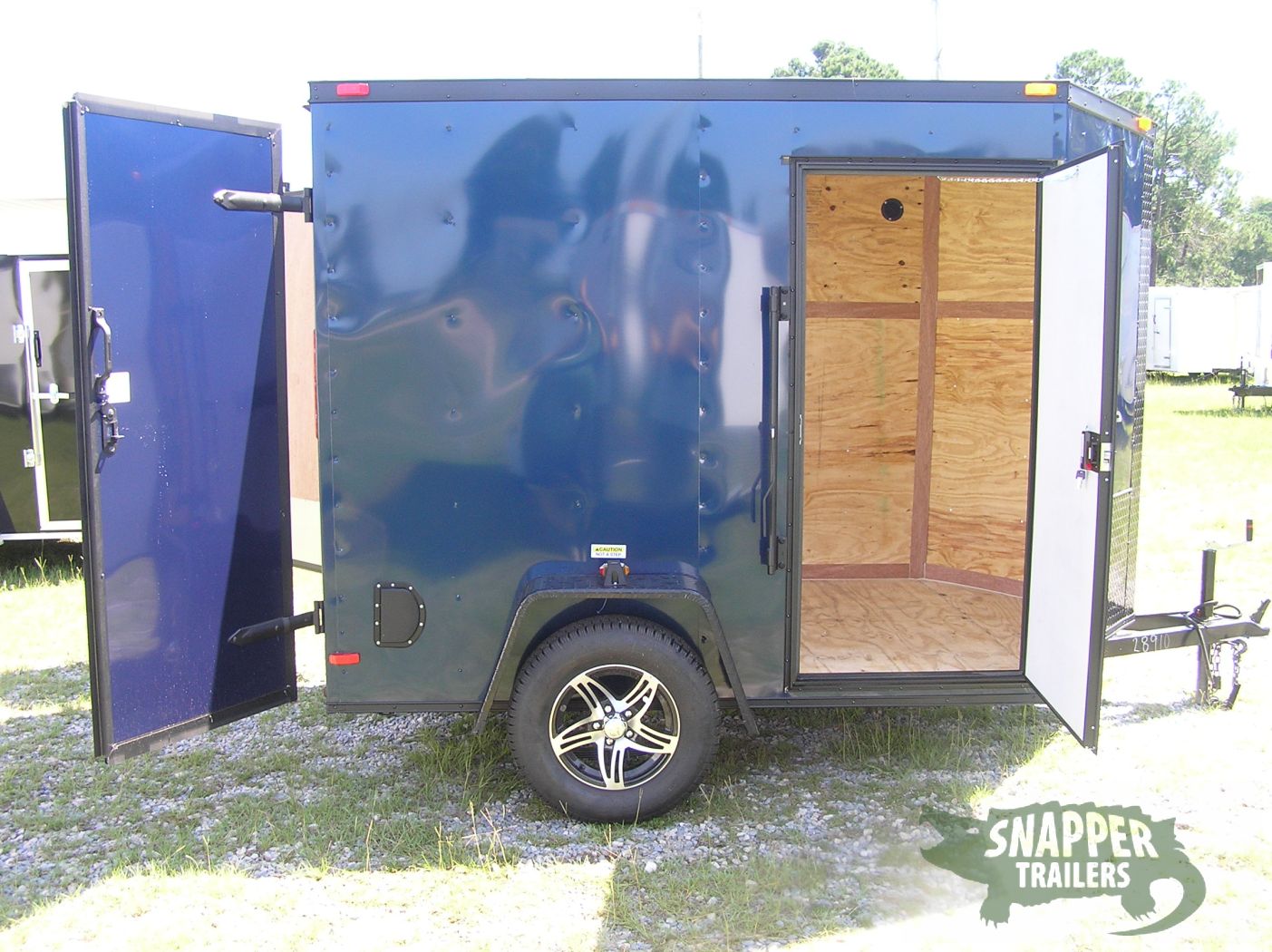 South Georgia Cargo 6x8 SA Trailer - Blue, Double Barn Doors, Side Door, Blackout Package, Extra Height, Stabilizer Jacks - Image 10