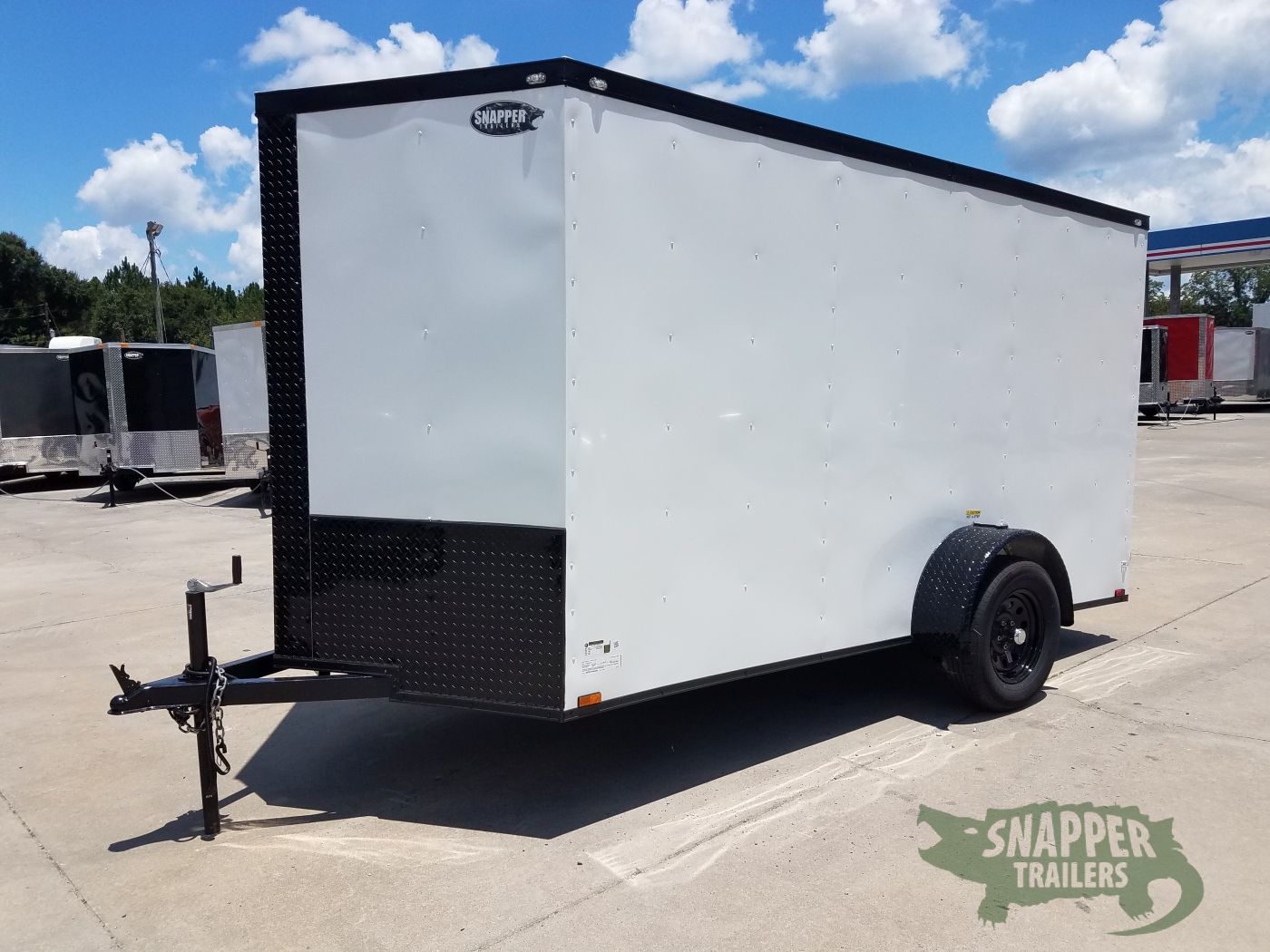Quality Cargo 6x12 SA Trailer - White, Ramp, Side Door, Extra Height, Blackout Package - Image 2