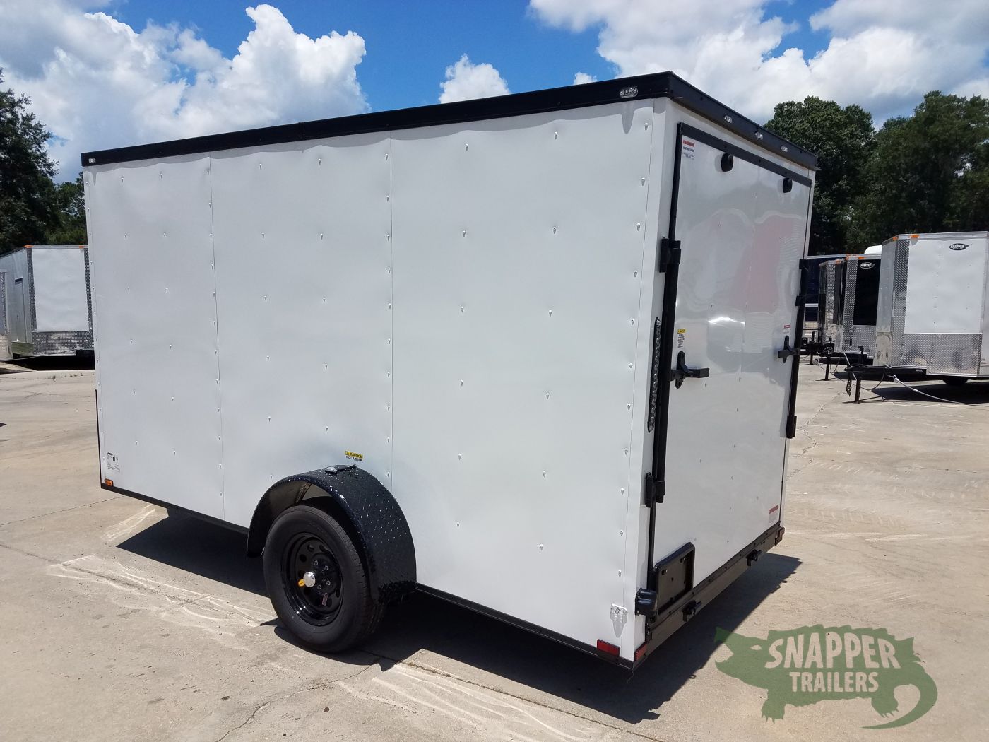 Quality Cargo 6x12 SA Trailer - White, Ramp, Side Door, Extra Height, Blackout Package - Image 4