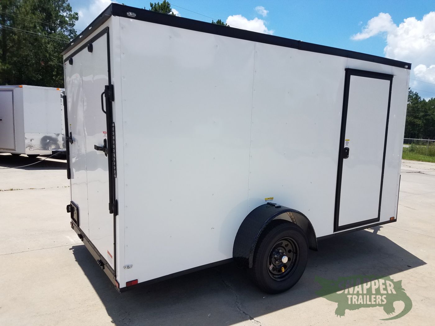 Quality Cargo 6x12 SA Trailer - White, Ramp, Side Door, Extra Height, Blackout Package - Image 7