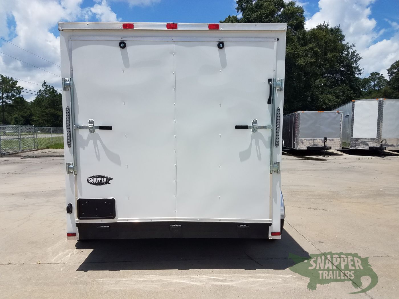 Quality Cargo 7x12 TA Trailer - White, Flat Ront, Ramp, Side Door, 5200 lbs Axles, Extra Height - Image 7