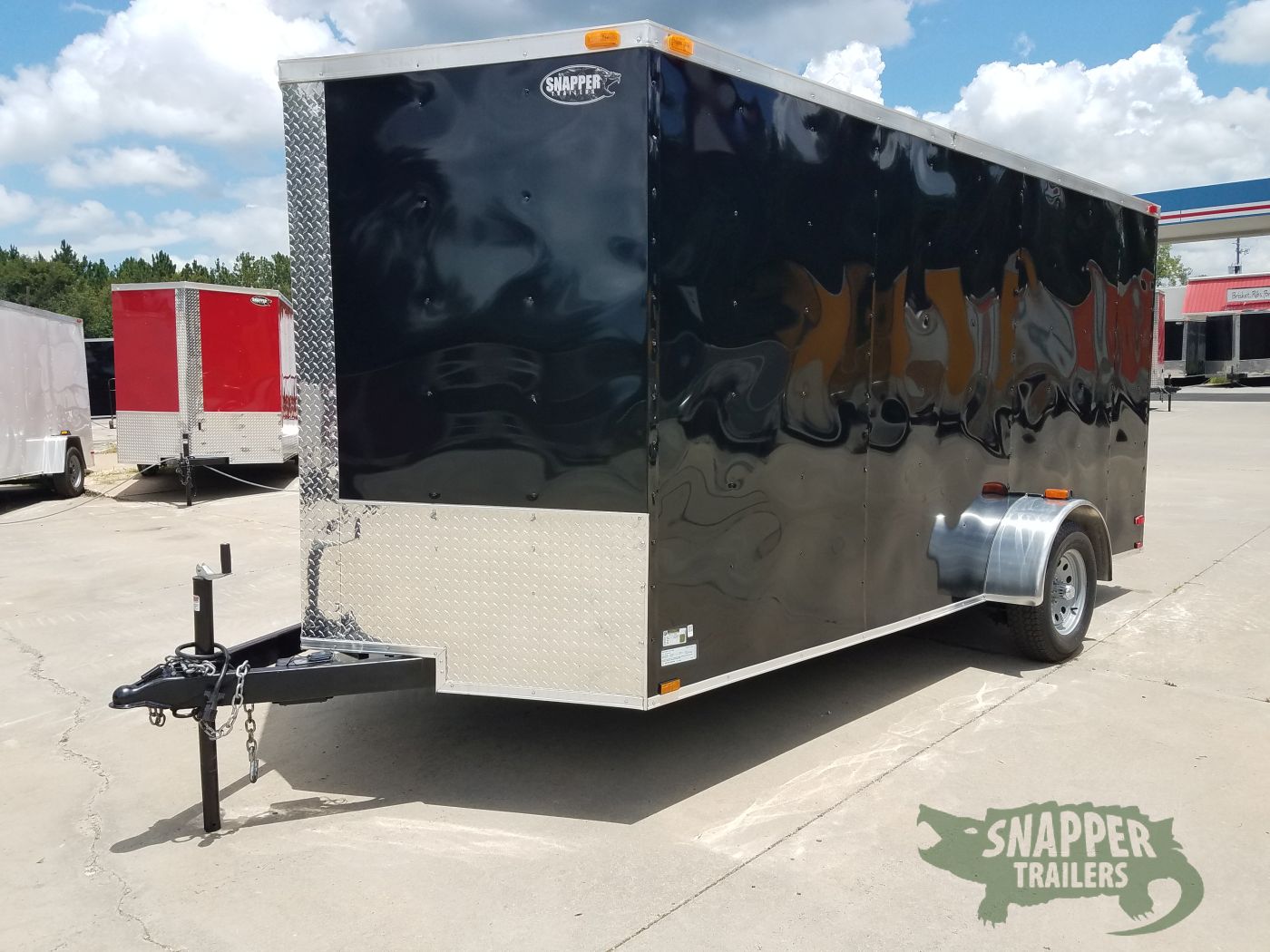 Quality Cargo 7x14 SA Trailer - Black, Ramp, Side Door, Brakes, Extra Height - Image 2