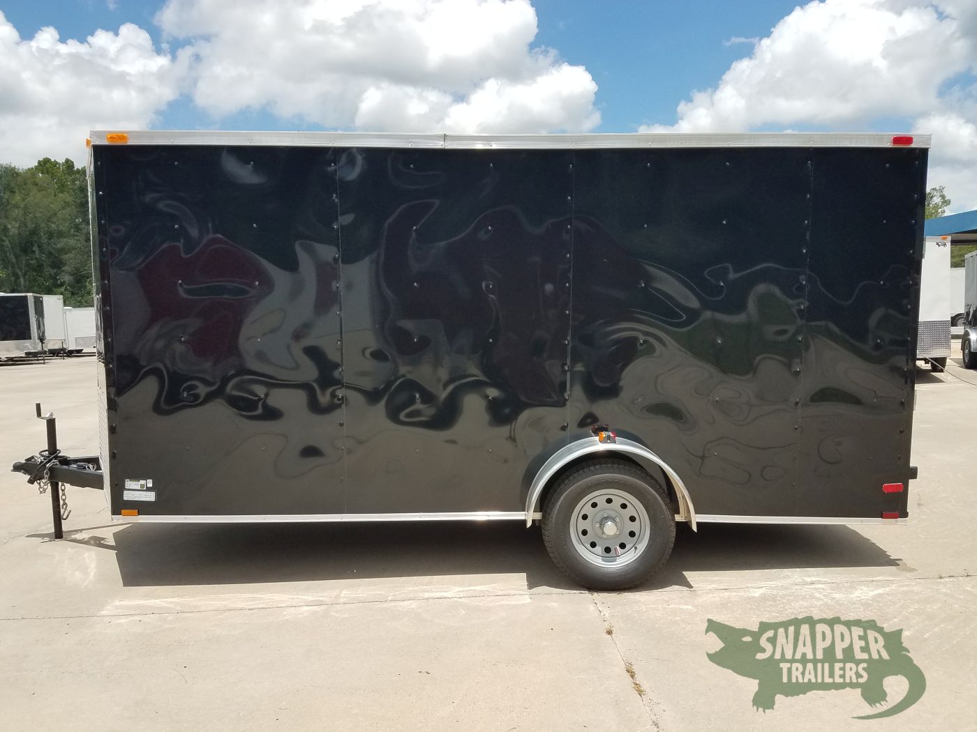 Quality Cargo 7x14 SA Trailer - Black, Ramp, Side Door, Brakes, Extra Height - Image 3