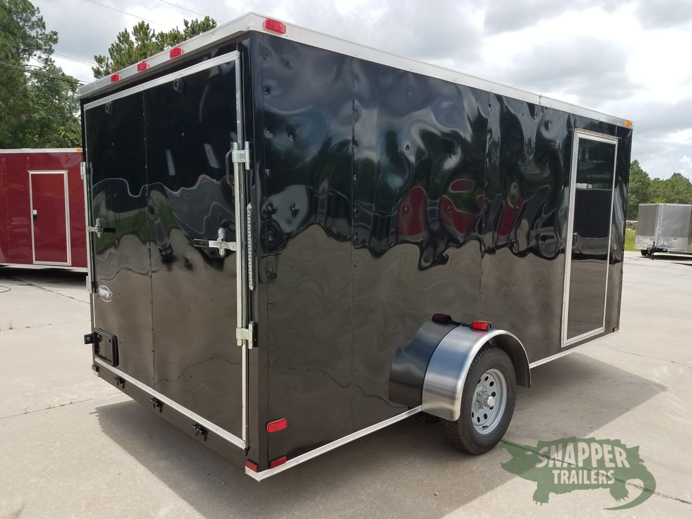 Quality Cargo 7x14 SA Trailer - Black, Ramp, Side Door, Brakes, Extra Height - Image 9