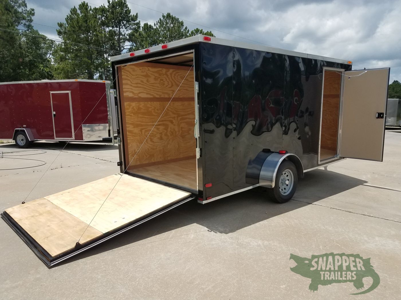Quality Cargo 7x14 SA Trailer - Black, Ramp, Side Door, Brakes, Extra Height - Image 8