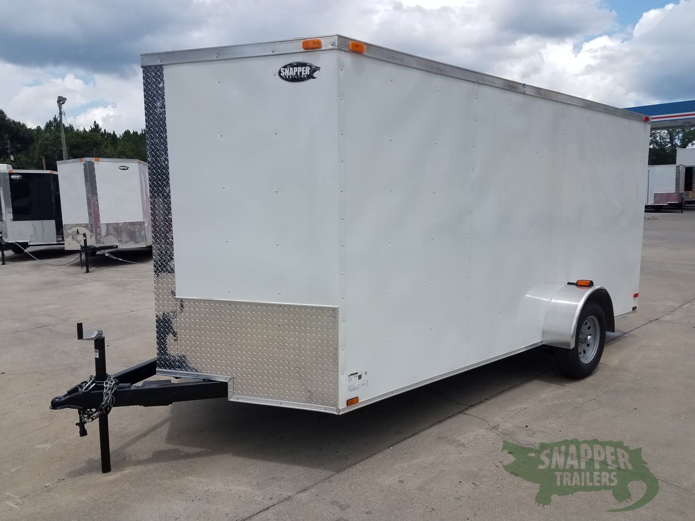 Quality Cargo 7x14 SA Trailer - White, Ramp, Side Door, Brakes, Extra Height - Image 2