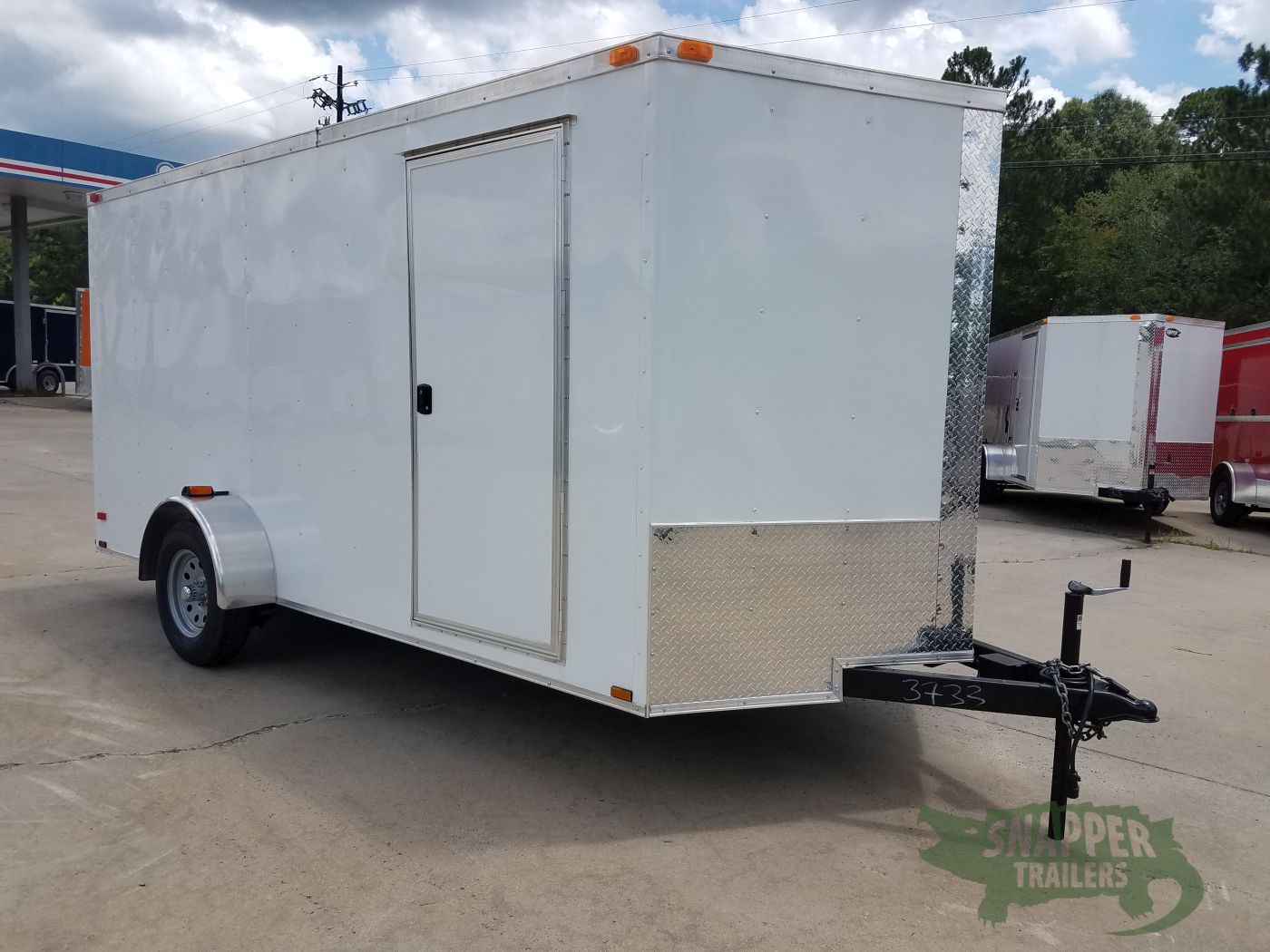 Quality Cargo 7x14 SA Trailer - White, Ramp, Side Door, Brakes, Extra Height - Image 13