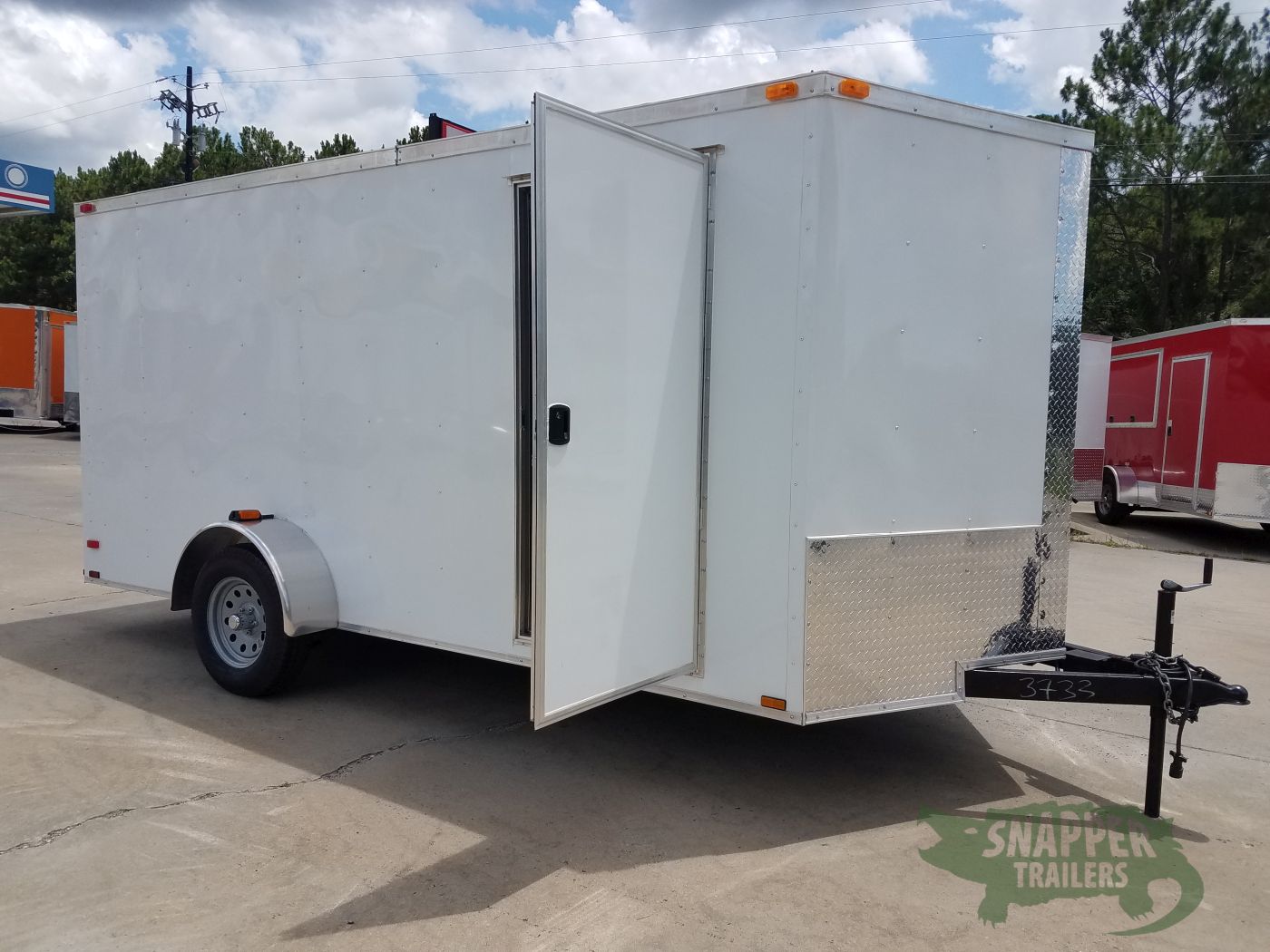 Quality Cargo 7x14 SA Trailer - White, Ramp, Side Door, Brakes, Extra Height - Image 12