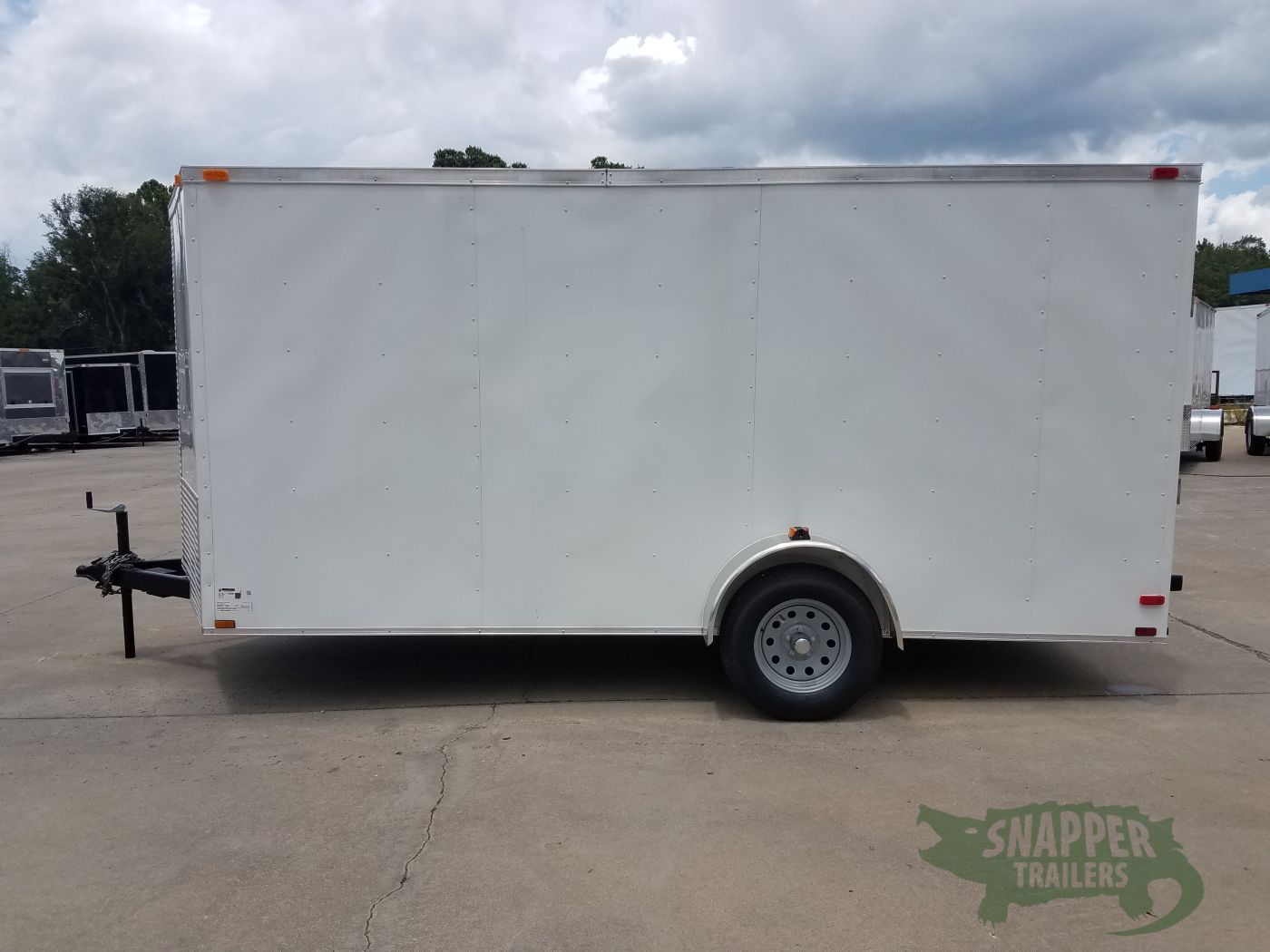 Quality Cargo 7x14 SA Trailer - White, Ramp, Side Door, Brakes, Extra Height - Image 3