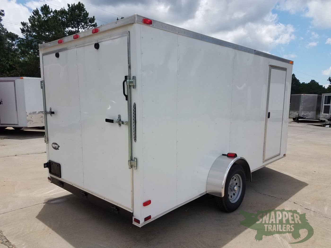 Quality Cargo 7x14 SA Trailer - White, Ramp, Side Door, Brakes, Extra Height - Image 9