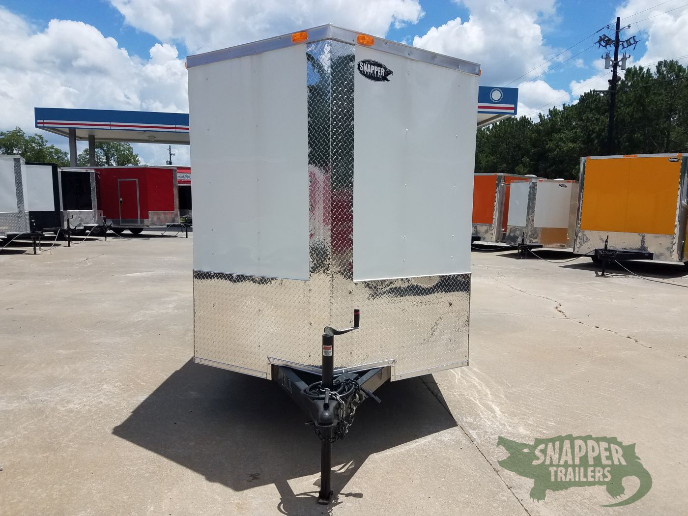 South Georgia Cargo 6x14 TA Trailer - White, Double Doors, Side Door - Image 13