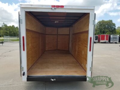 South Georgia Cargo 6x14 TA Trailer - White, Double Doors, Side Door - Image 6