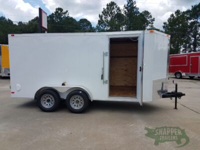 South Georgia Cargo 6x14 TA Trailer - White, Double Doors, Side Door - Image 10
