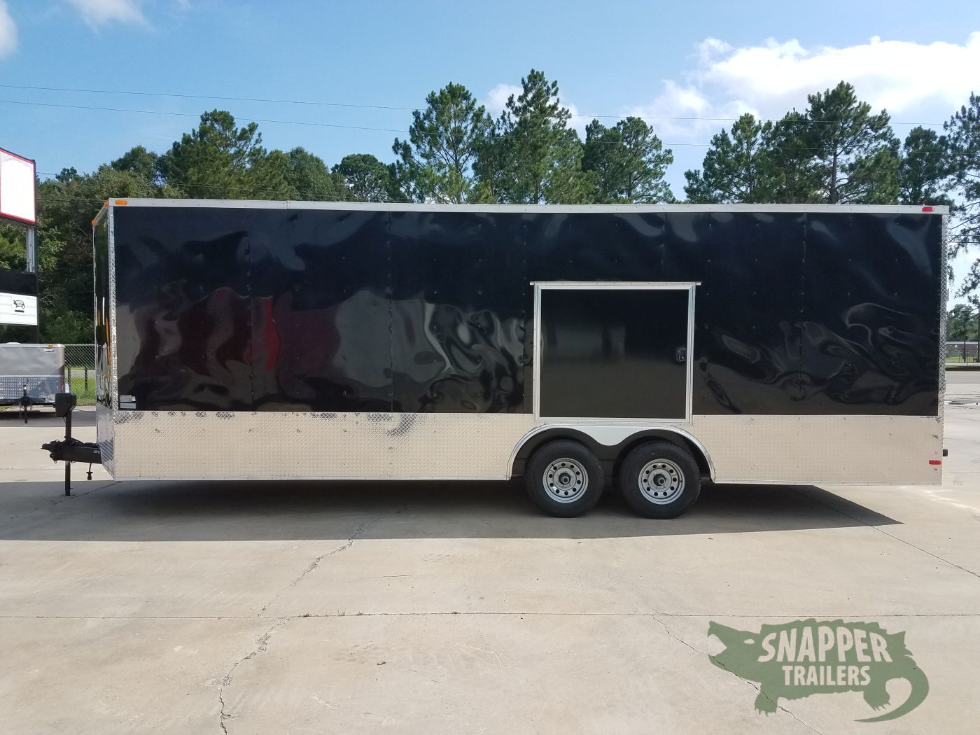 South Georgia Cargo 8.5x24 TA Trailer - Black, Ramp, Side Door, 5K Axles, Extra Height, Customizations - Image 4