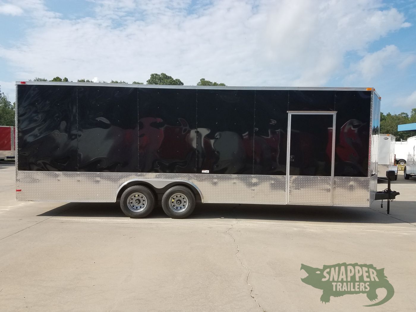 South Georgia Cargo 8.5x24 TA Trailer - Black, Ramp, Side Door, 5K Axles, Extra Height, Customizations