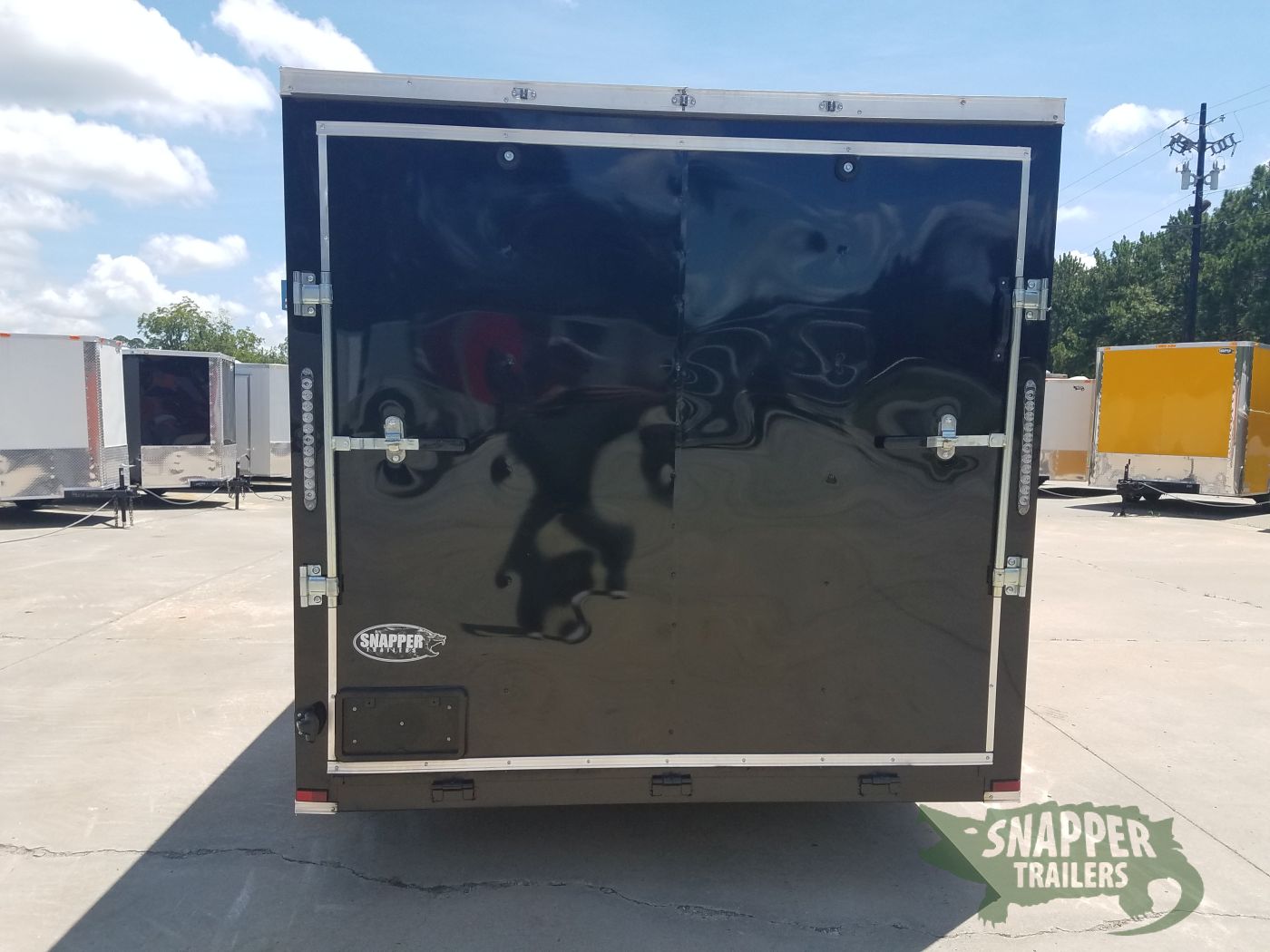 Quality Cargo 7x14 TA Trailer - Orange and Black, Ramp, Side Door, Extra Height, Side Vents and Mag Wheels - Image 7