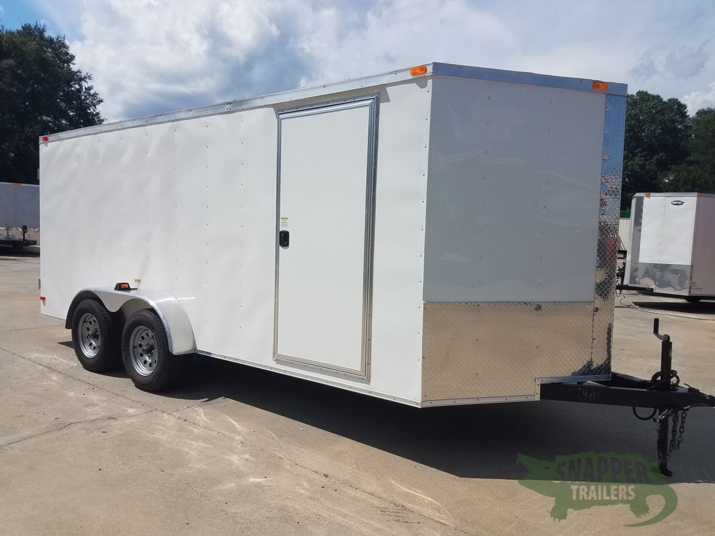 South Georgia Cargo 7x16 TA Trailer - White, Double Barn Doors, Side Door, Luan Ceiling, Insultated Walls and Ceiling - Image 13