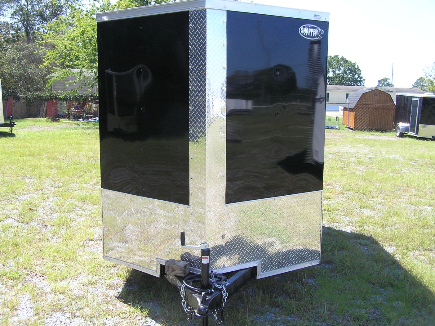 Quality Cargo 6x10 TA Trailer - Black, Double Barn Doors, Side Door, Extra Height, Windows - Image 13