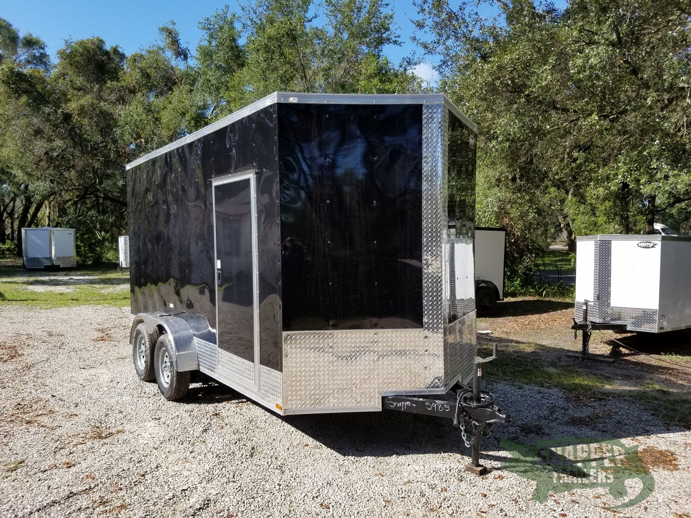 Quality Cargo 7x14 TA Trailer - Black, Ramp, Side Door, Extra Height - Image 12