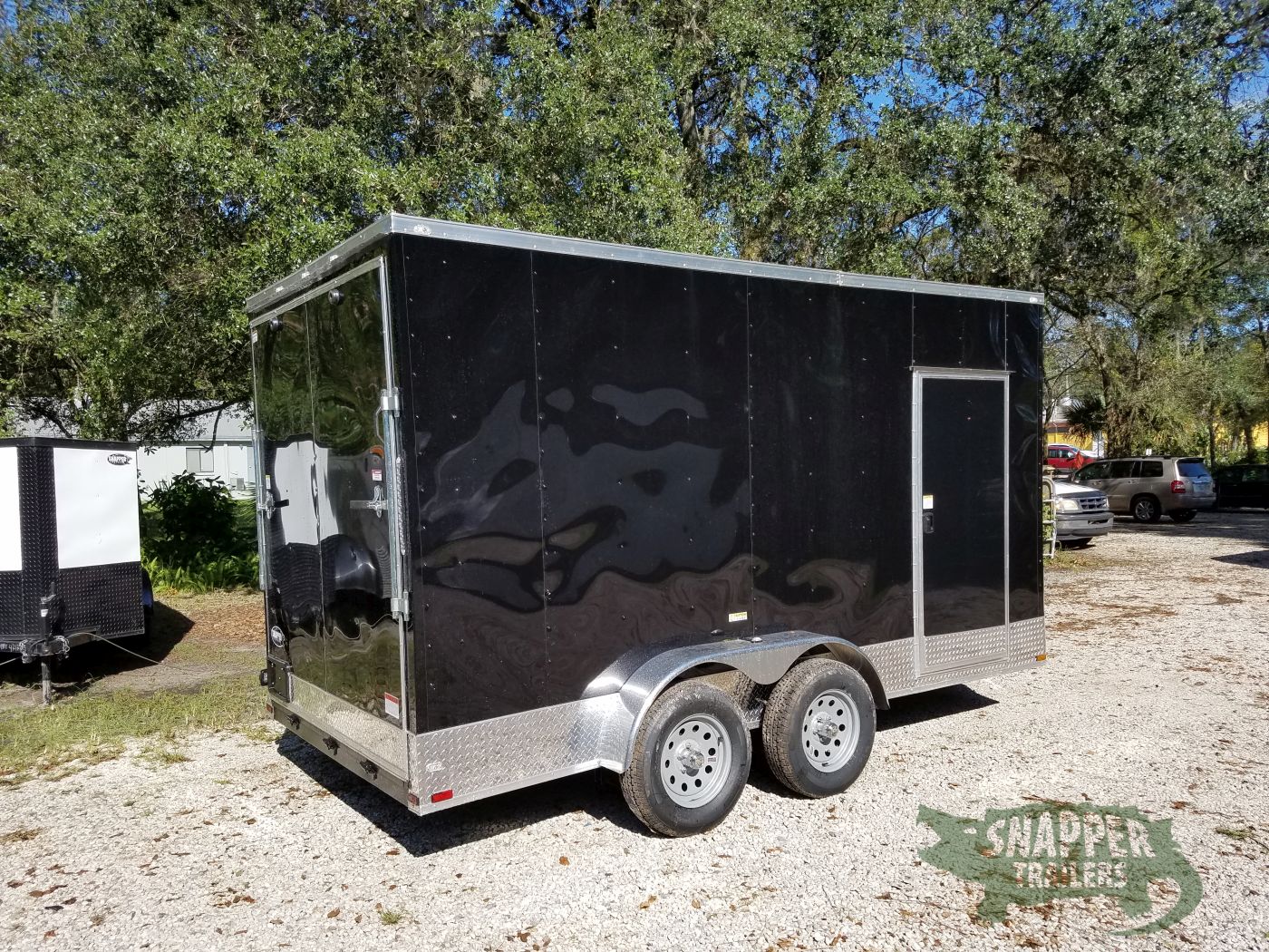 Quality Cargo 7x14 TA Trailer - Black, Ramp, Side Door, Extra Height - Image 7