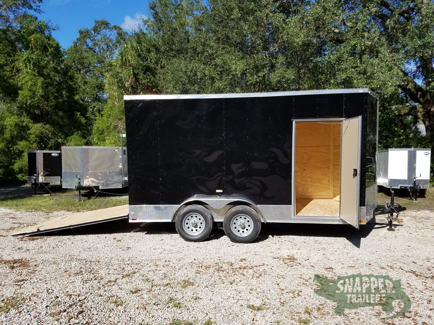 Quality Cargo 7x14 TA Trailer - Black, Ramp, Side Door, Extra Height - Image 8