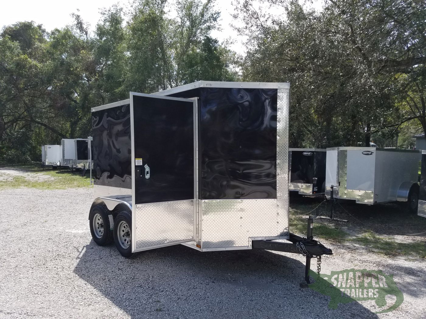 Quality Cargo 6x10 TA Trailer - Black, Ramp, Side Door, Extra Height - Image 11