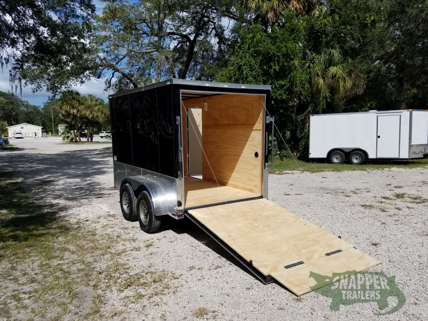 Quality Cargo 6x10 TA Trailer - Black, Ramp, Side Door, Extra Height - Image 3
