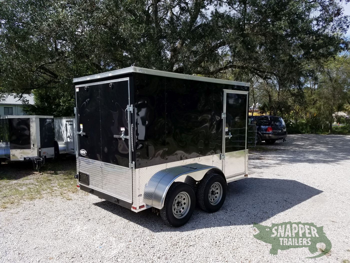Quality Cargo 6x10 TA Trailer - Black, Ramp, Side Door, Extra Height - Image 8