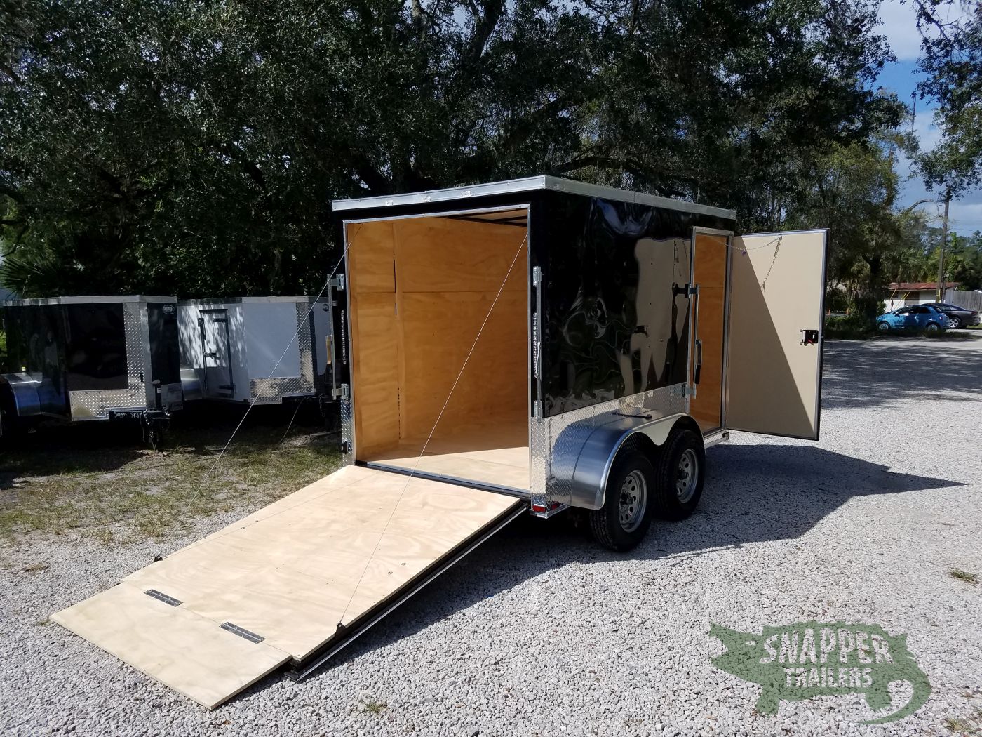 Quality Cargo 6x10 TA Trailer - Black, Ramp, Side Door, Extra Height - Image 7
