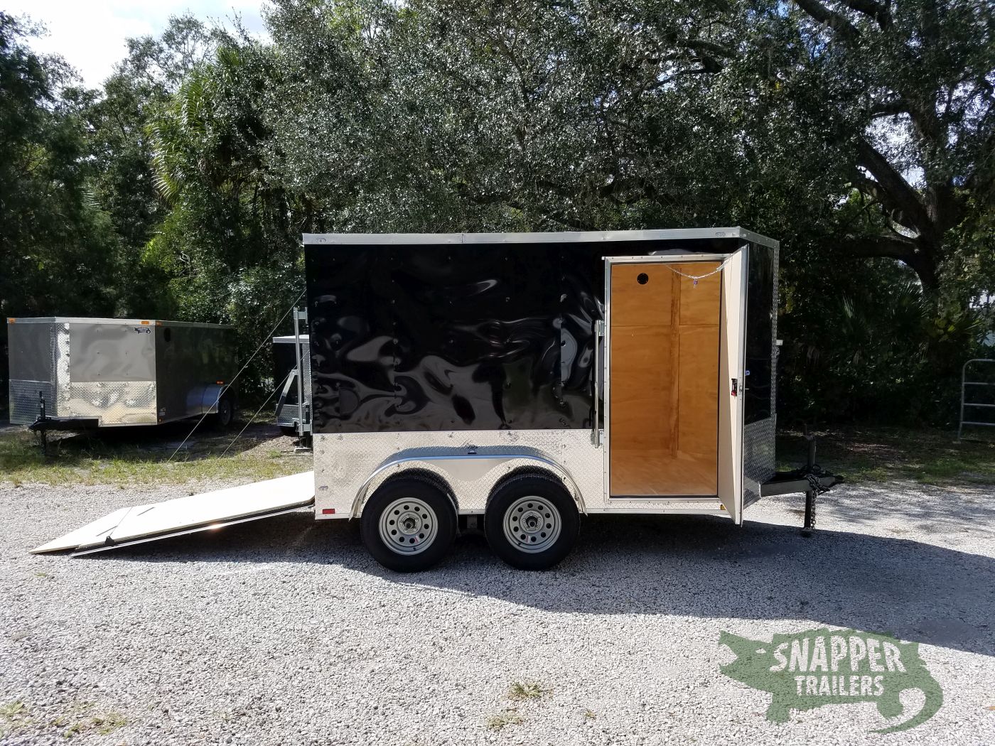 Quality Cargo 6x10 TA Trailer - Black, Ramp, Side Door, Extra Height - Image 9