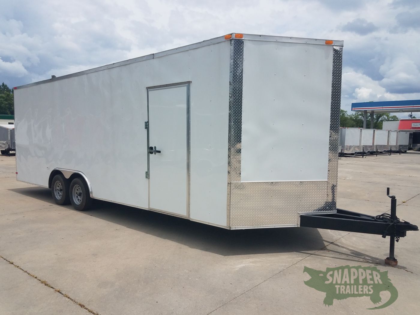 South Georgia Cargo 8.5x24 TA Trailer - White, Ramp, Extra Height, E-Track, Extended Tongue, Additional Options - Image 9