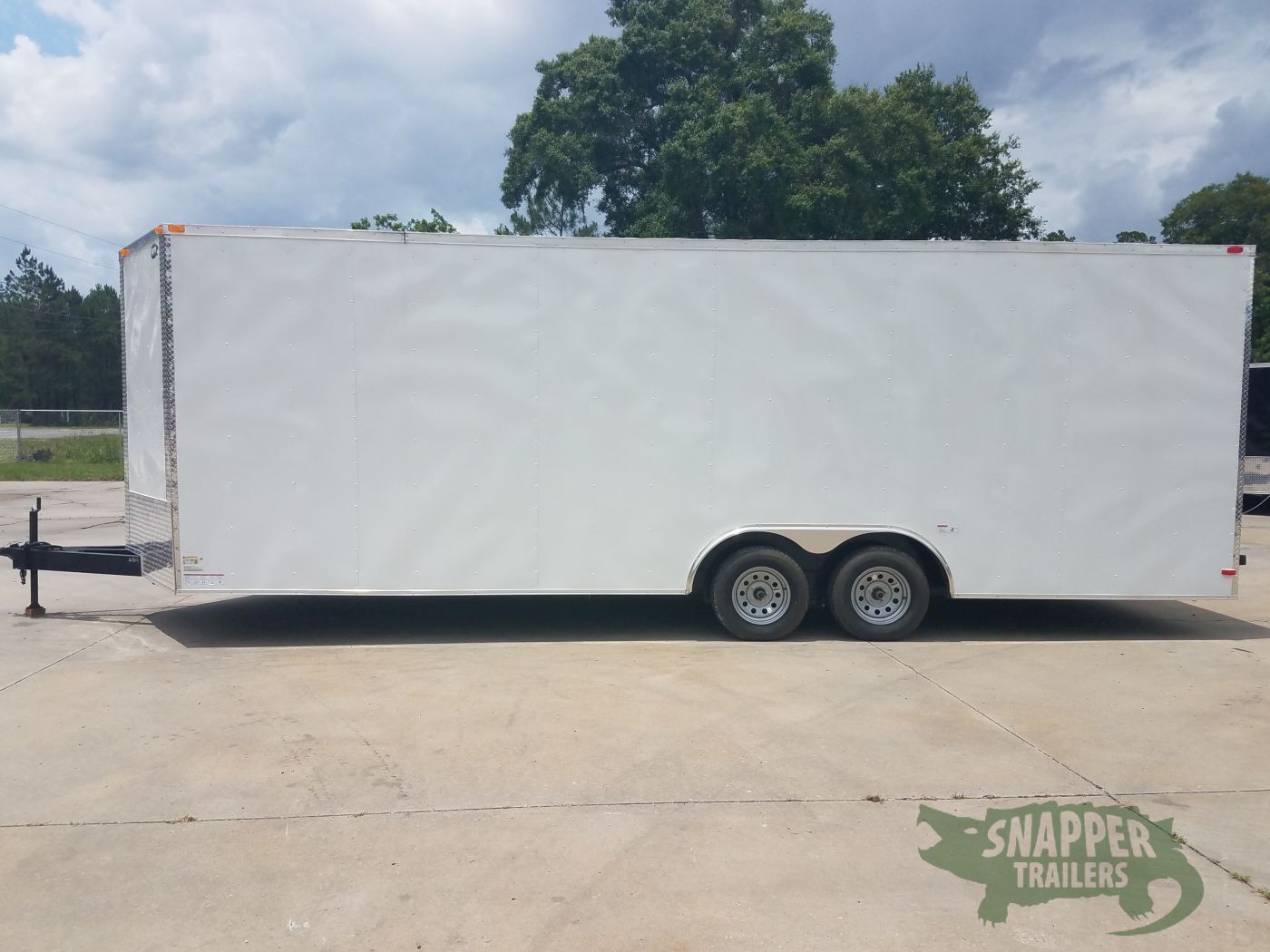 South Georgia Cargo 8.5x24 TA Trailer - White, Ramp, Extra Height, E-Track, Extended Tongue, Additional Options - Image 3
