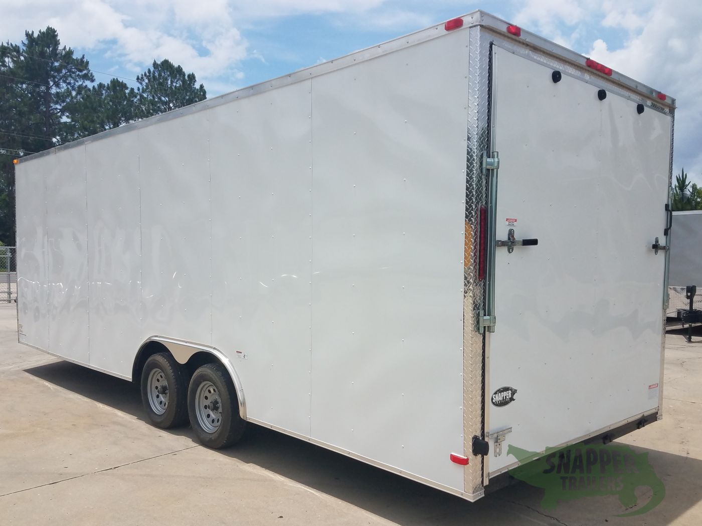 South Georgia Cargo 8.5x24 TA Trailer - White, Ramp, Extra Height, E-Track, Extended Tongue, Additional Options - Image 4