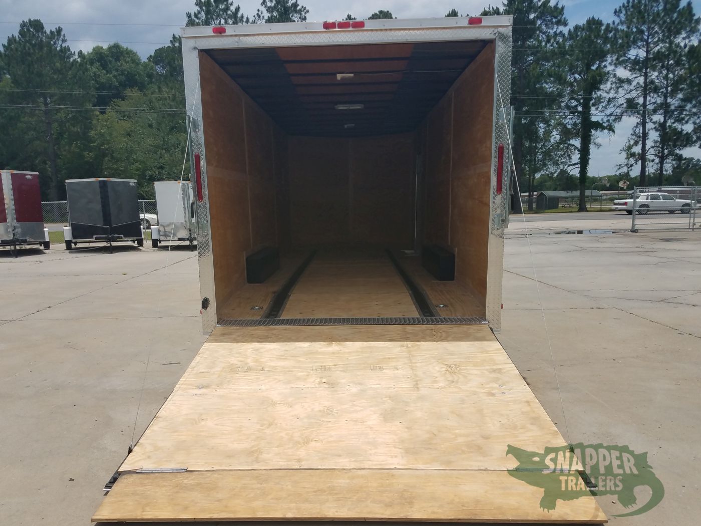 South Georgia Cargo 8.5x24 TA Trailer - White, Ramp, Extra Height, E-Track, Extended Tongue, Additional Options - Image 5