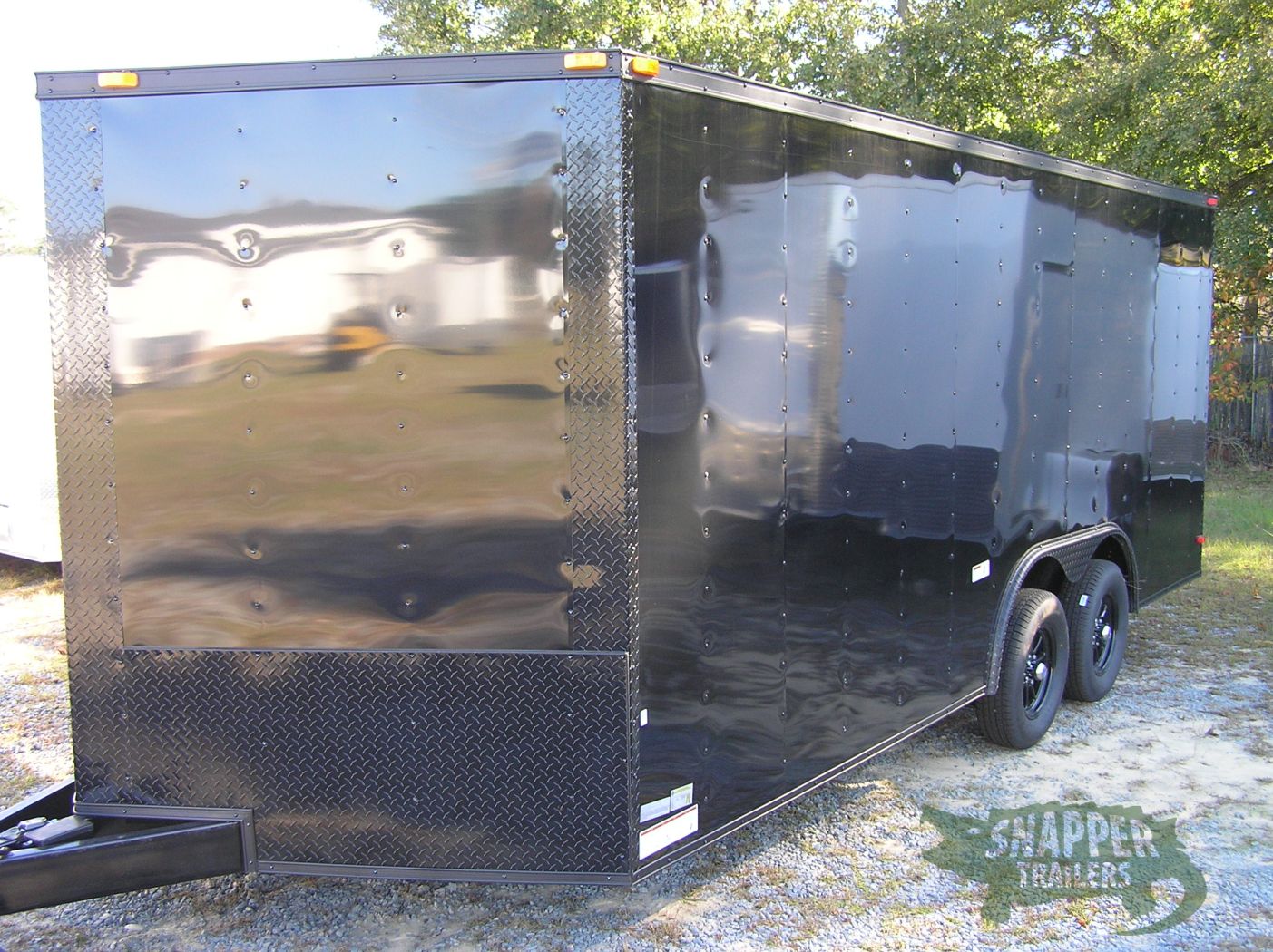 South Georgia Cargo 8.5x18 TA Trailer - Black, Ramp, Side Door, Blackout - Image 2