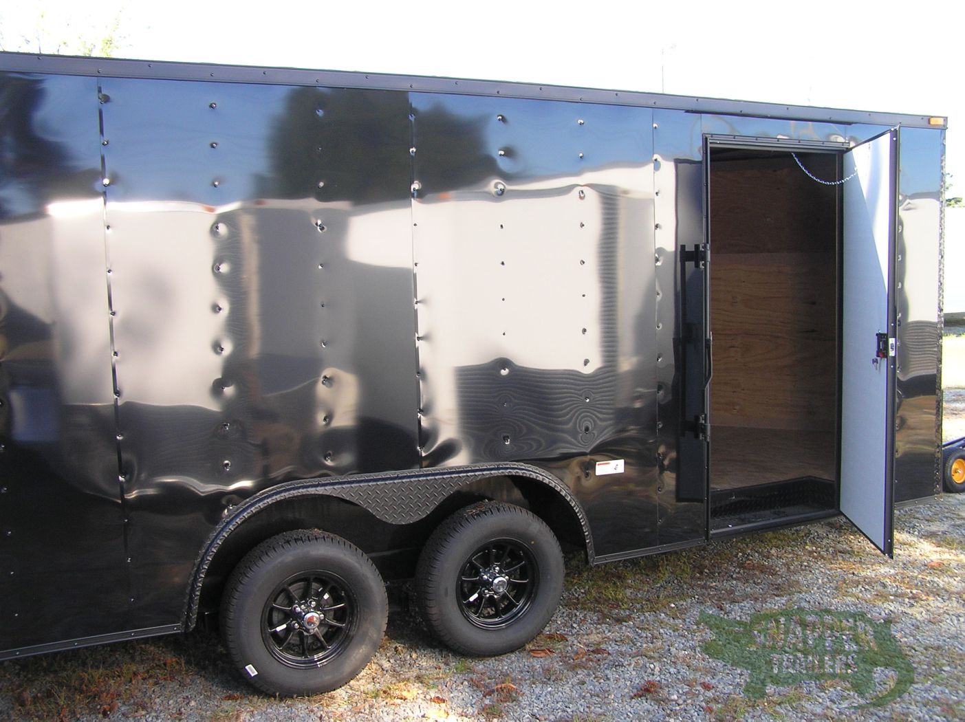 South Georgia Cargo 8.5x18 TA Trailer - Black, Ramp, Side Door, Blackout - Image 7
