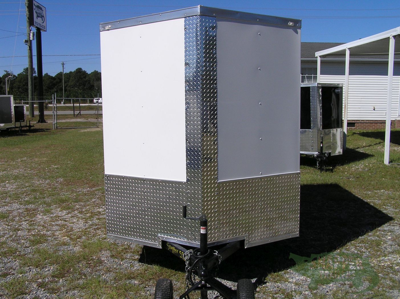 Quality Cargo 6x8 SA Trailer - White, Double Barn Doors, Extra Height - Image 12