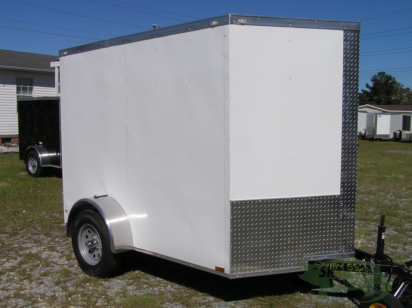 Quality Cargo 6x8 SA Trailer - White, Double Barn Doors, Extra Height - Image 11