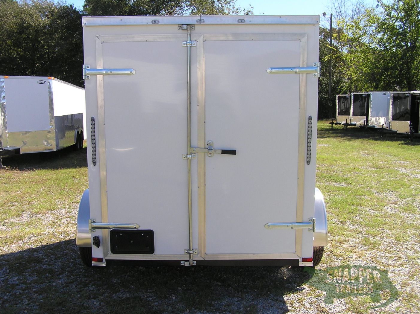 Quality Cargo 6x8 SA Trailer - White, Double Barn Doors, Extra Height - Image 7