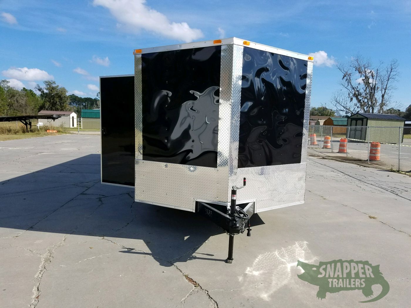 South Georgia Cargo 8.5x32 TA Trailer - Black, Ramp, Side Door, D-Rings - Image 4