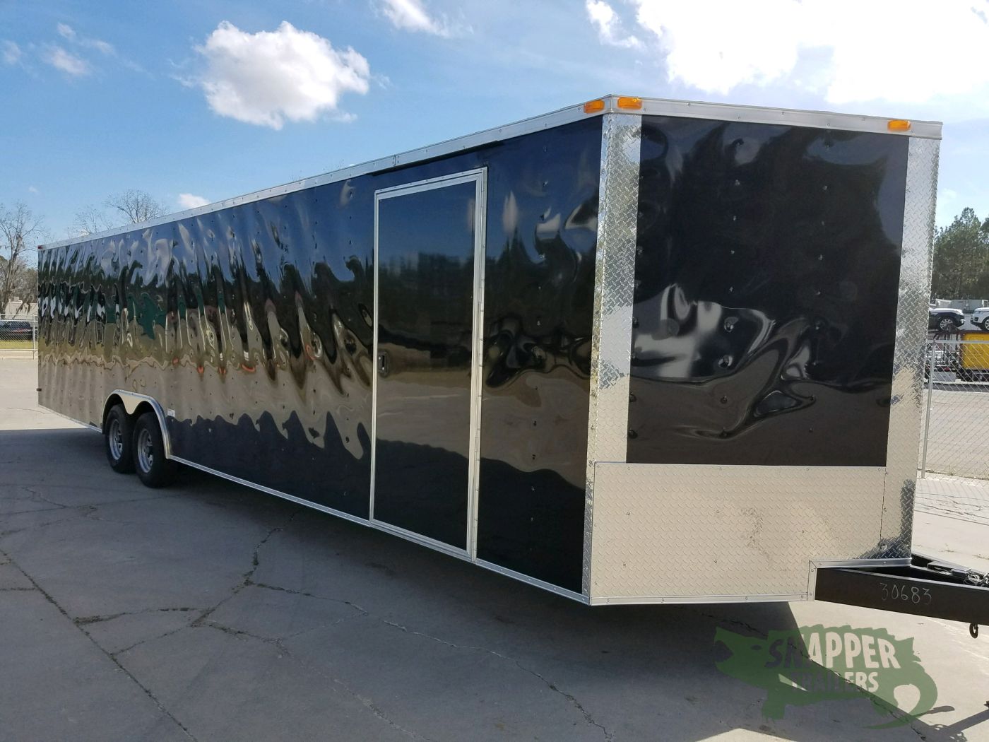 South Georgia Cargo 8.5x32 TA Trailer - Black, Ramp, Side Door, D-Rings