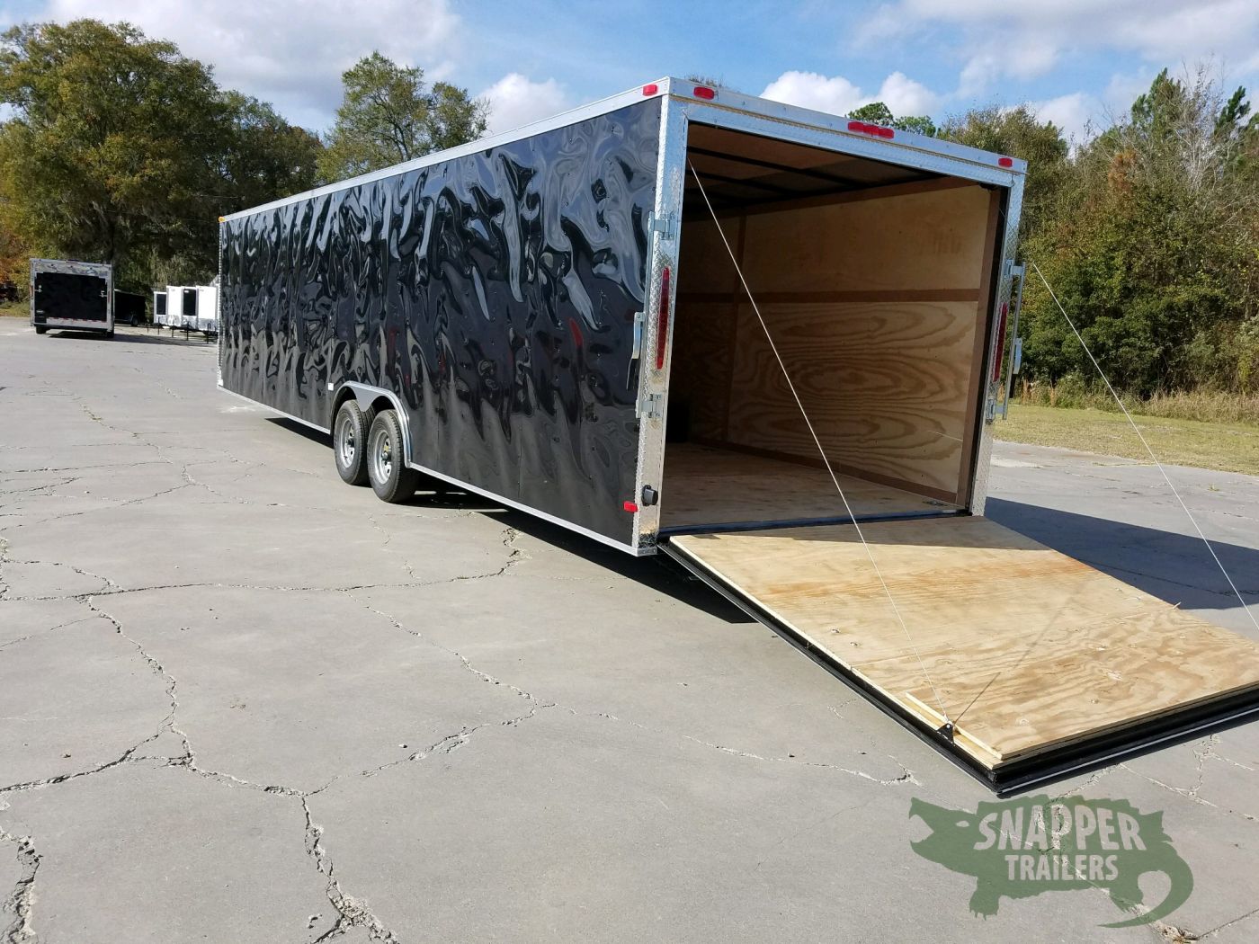 South Georgia Cargo 8.5x32 TA Trailer - Black, Ramp, Side Door, D-Rings - Image 12