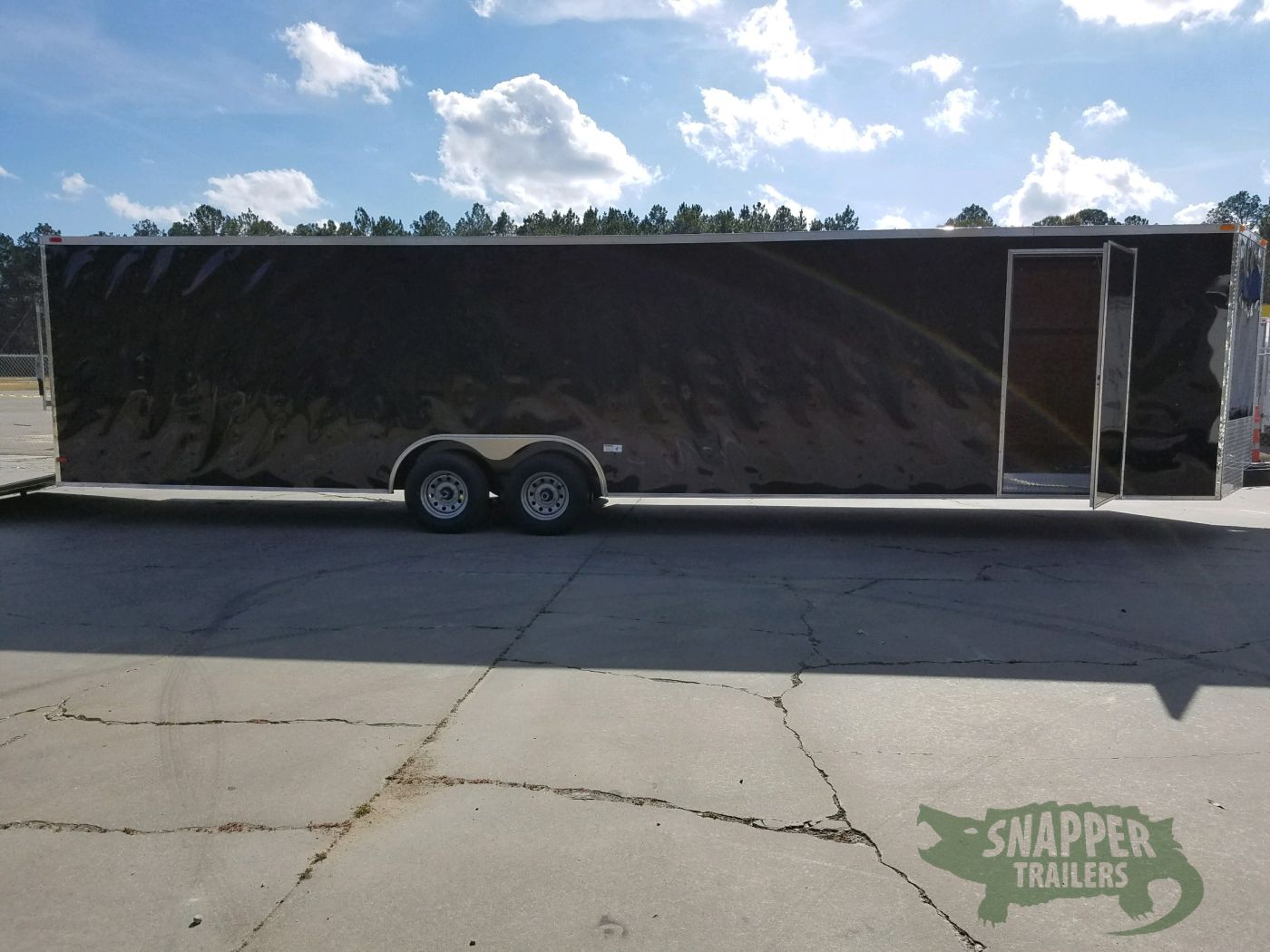 South Georgia Cargo 8.5x32 TA Trailer - Black, Ramp, Side Door, D-Rings - Image 7
