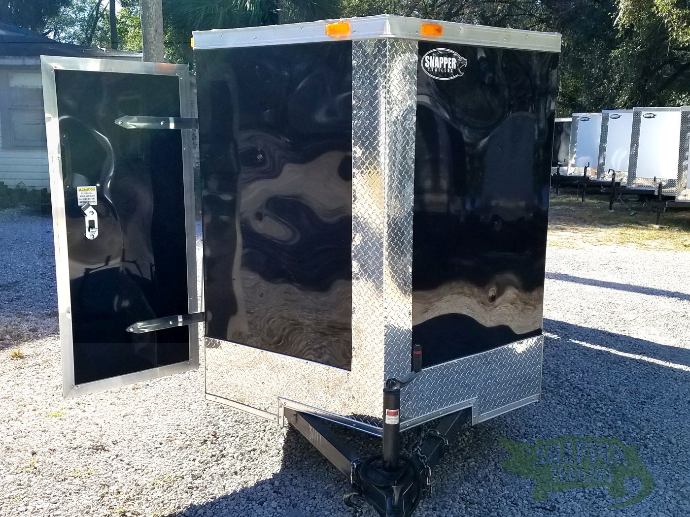 South Georgia Cargo 5x10 SA Trailer - Black, Double Doors, Side Door - Image 15