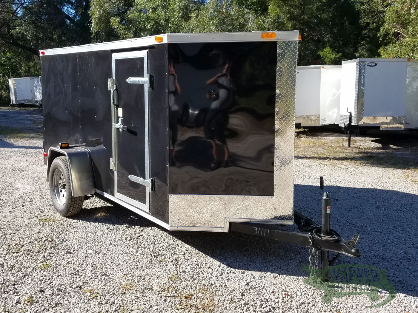 South Georgia Cargo 5x10 SA Trailer - Black, Double Doors, Side Door - Image 16