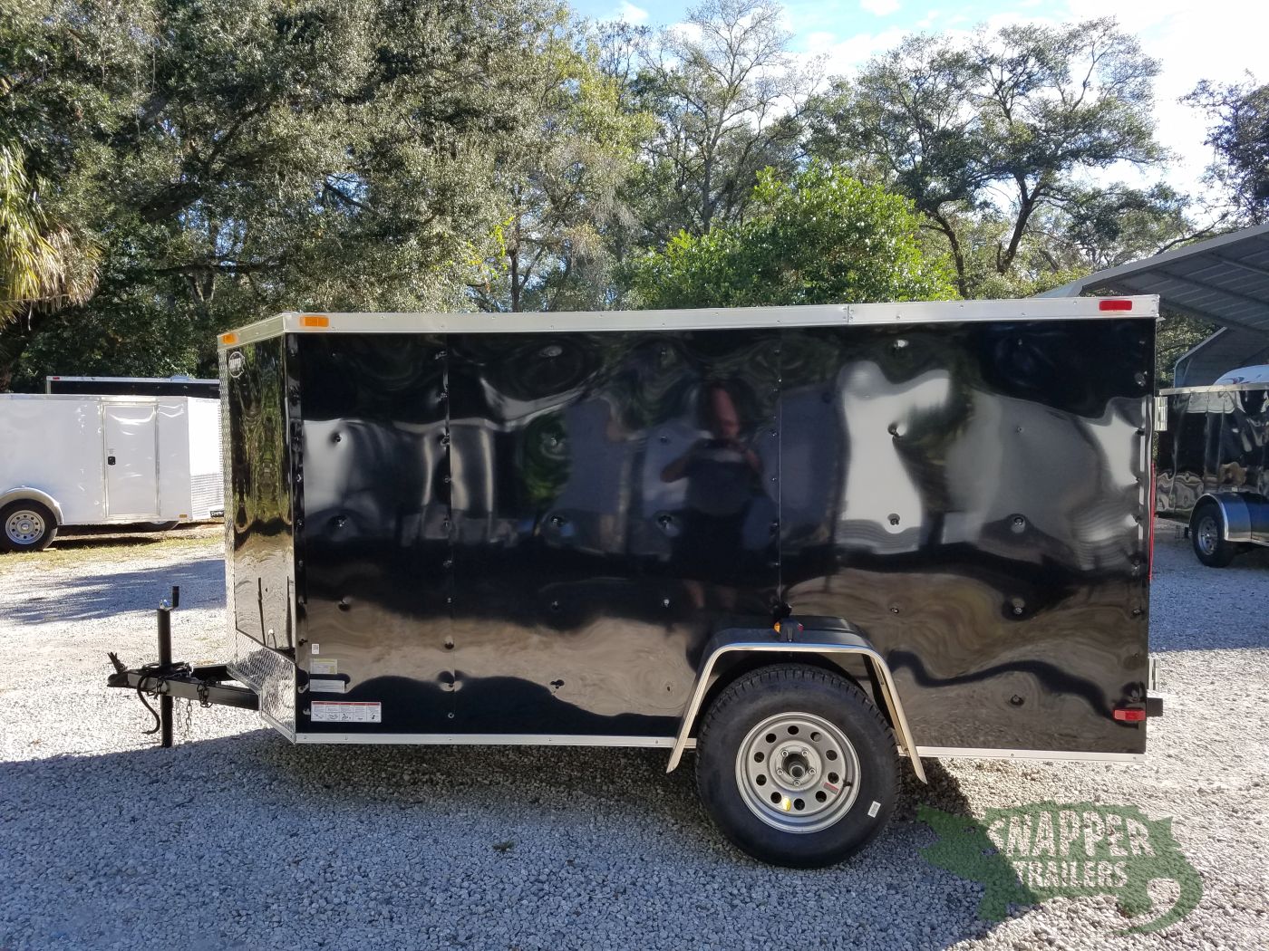 South Georgia Cargo 5x10 SA Trailer - Black, Double Doors, Side Door - Image 5
