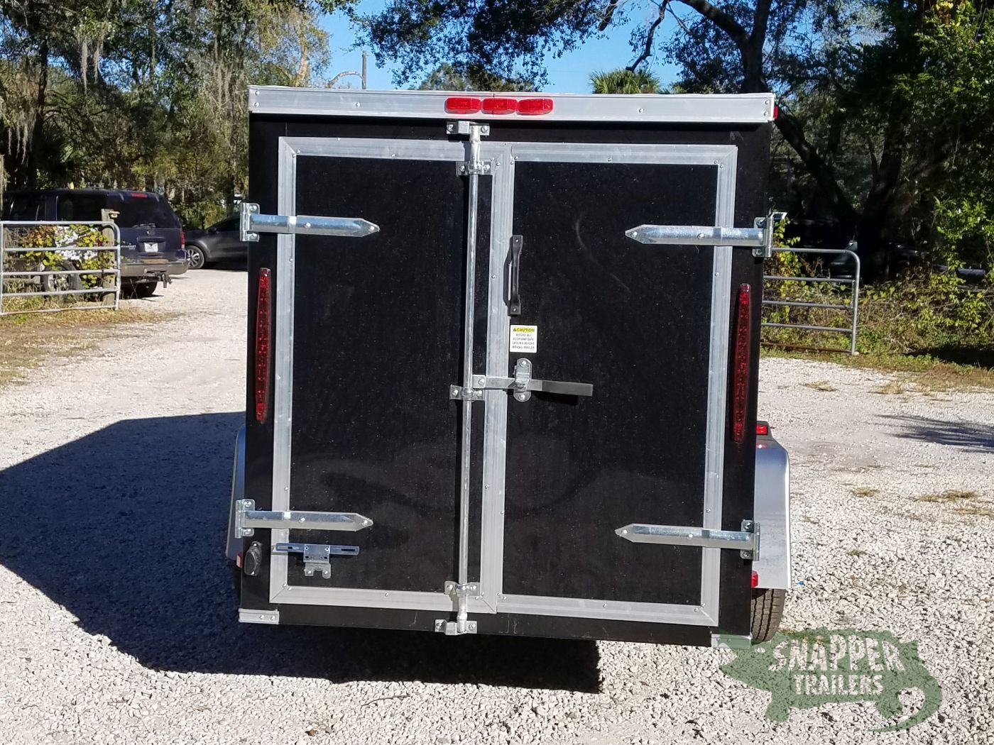 South Georgia Cargo 5x10 SA Trailer - Black, Double Doors, Side Door - Image 9