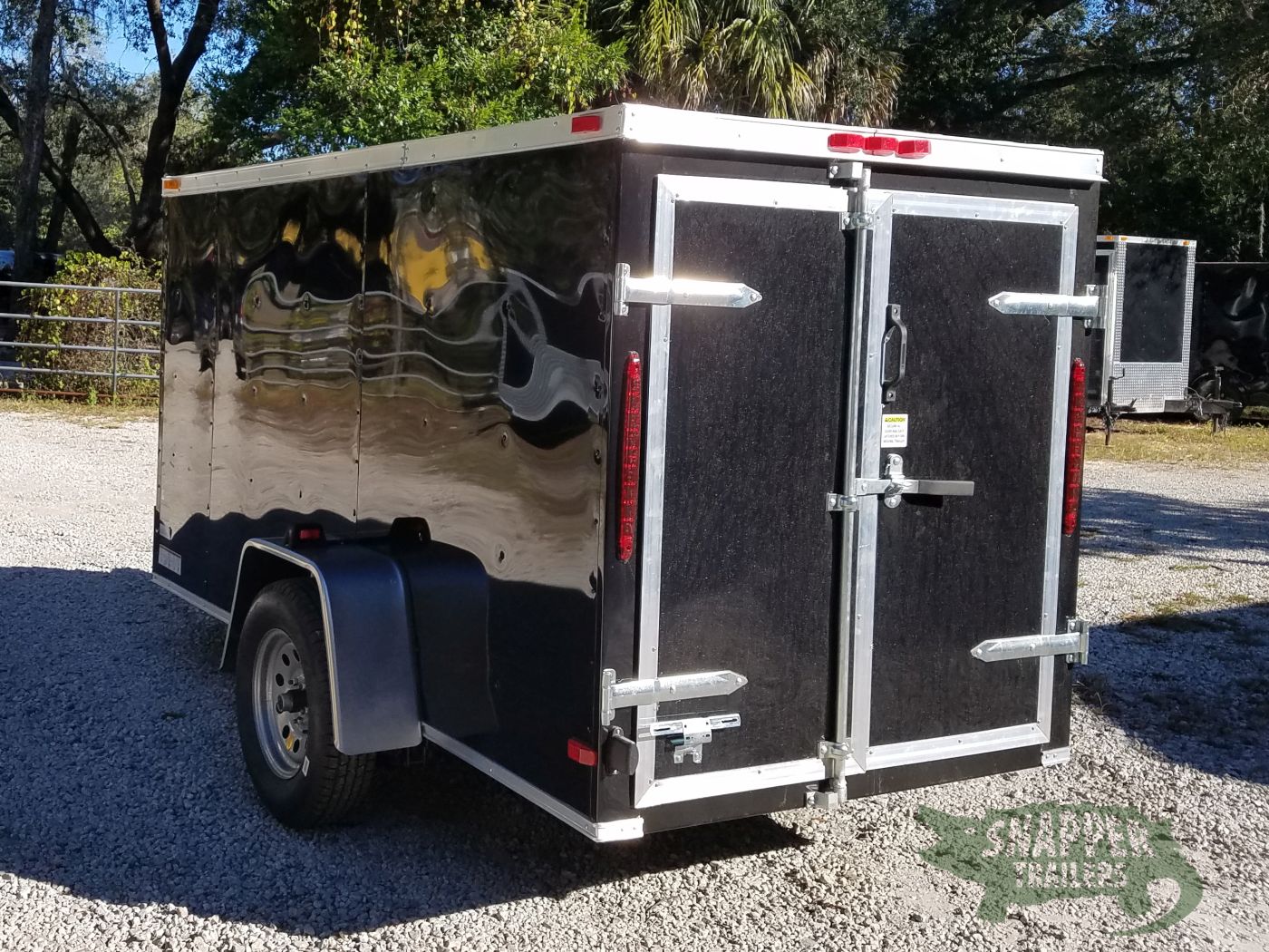 South Georgia Cargo 5x10 SA Trailer - Black, Double Doors, Side Door - Image 7