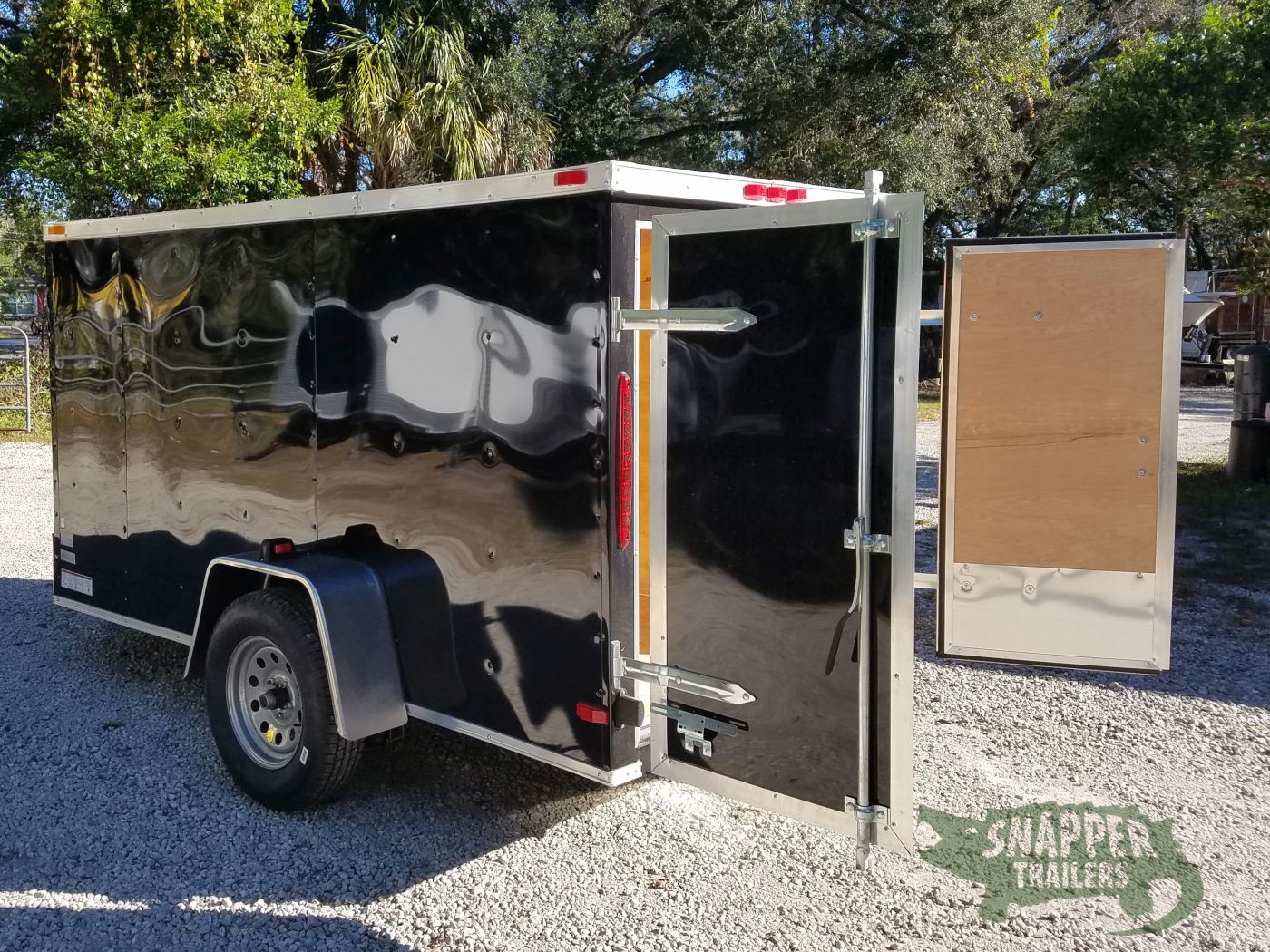South Georgia Cargo 5x10 SA Trailer - Black, Double Doors, Side Door - Image 6